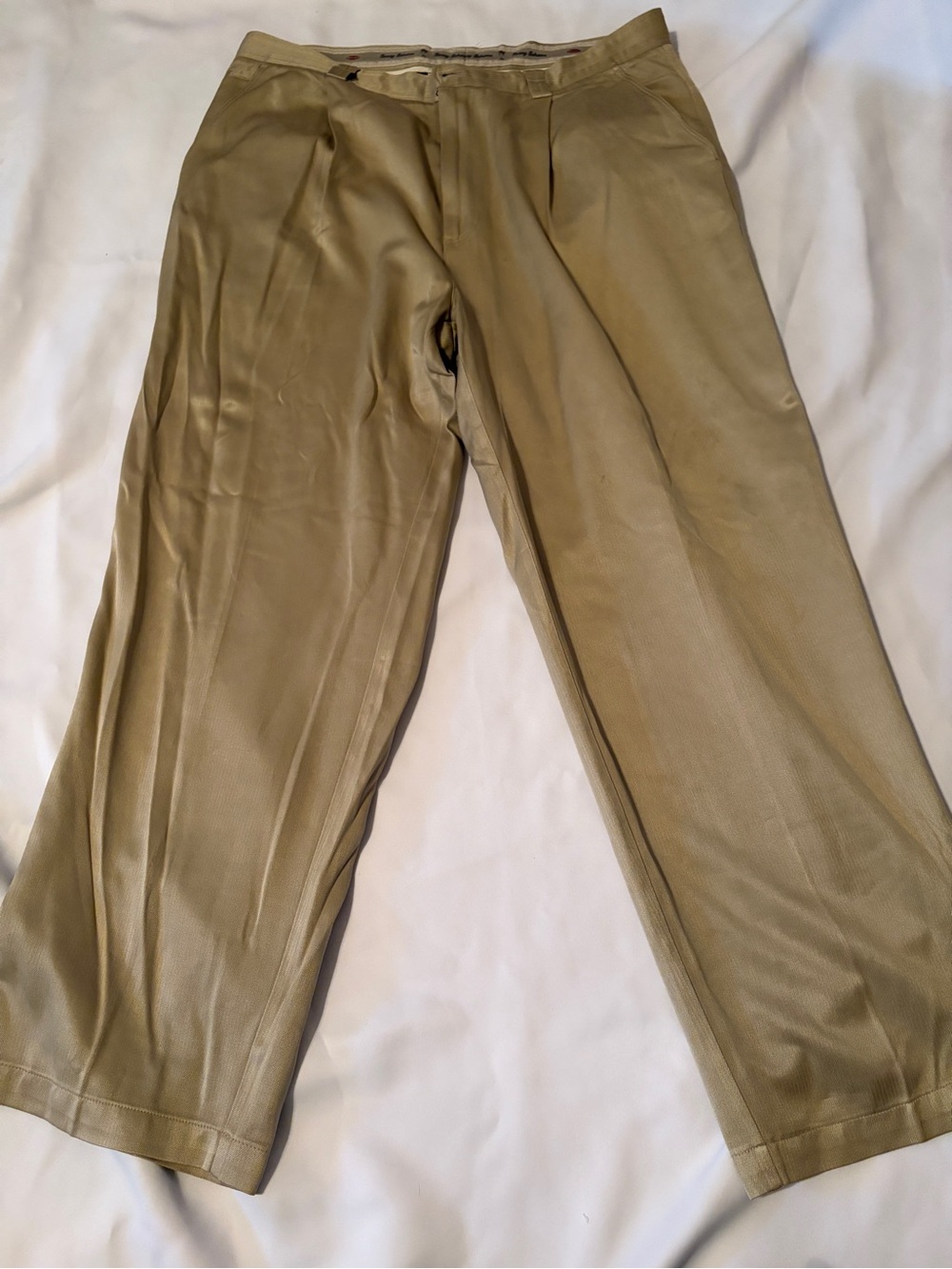 Tommy Bahama Men's Light Olive Khaki Chinos